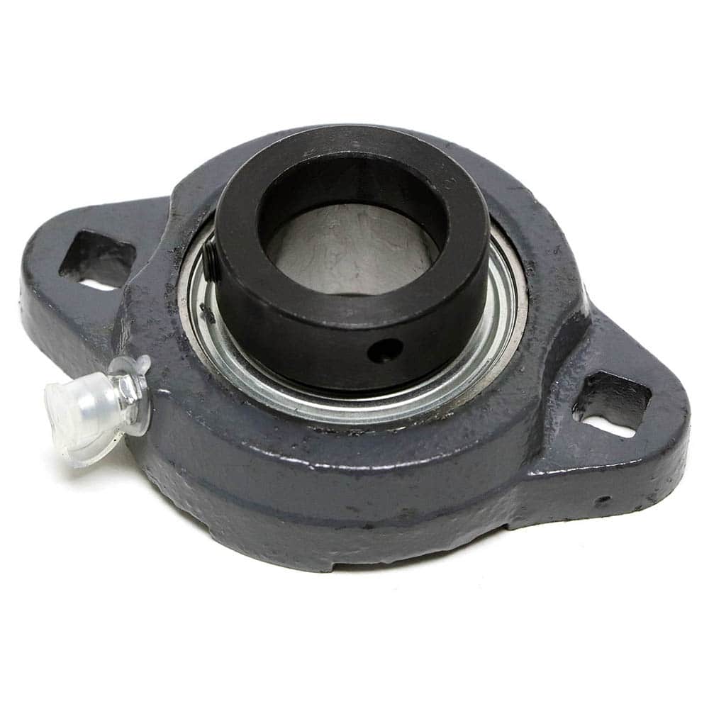 Shuster - SALF205-16G H4, 1" ID, 69mm OAL x 98mm OAH34.5mm Wide, 2-Bolt Flange Bearing - Exact Tool & Supply