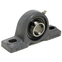 Shuster - UCP206-20, 1-1/4" ID, 6-1/2" OAL x 3-1/4" OAH x 1-7/8" Wide, Ball Bearing Pillow Block - Exact Tool & Supply