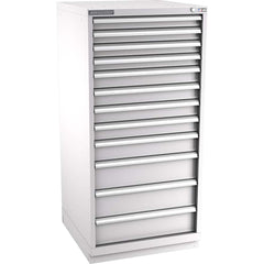Champion Tool Storage - Modular Storage Cabinets; Type: Eye-Level Standard Width Drawer Cabinet ; Number of Drawers: 12.000 ; Height (Inch): 59-1/2 ; Width (Inch): 28-1/4 ; Depth (Inch): 28-1/2 ; Color: Light Gray - Exact Tool & Supply