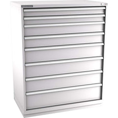 Champion Tool Storage - Modular Storage Cabinets; Type: Eye-Level Extra Width Drawer Cabinet ; Number of Drawers: 8.000 ; Height (Inch): 59-1/2 ; Width (Inch): 47 ; Depth (Inch): 28-1/2 ; Color: Light Gray - Exact Tool & Supply