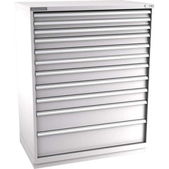Champion Tool Storage - Modular Storage Cabinets; Type: Eye-Level Extra Width Drawer Cabinet ; Number of Drawers: 11.000 ; Height (Inch): 59-1/2 ; Width (Inch): 47 ; Depth (Inch): 28-1/2 ; Color: Light Gray - Exact Tool & Supply