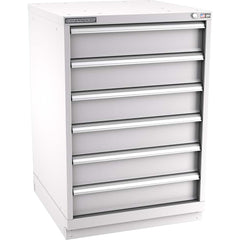 Champion Tool Storage - Modular Storage Cabinets; Type: Counter-Height Standard Width Drawer Cabinet ; Number of Drawers: 6.000 ; Height (Inch): 41-3/4 ; Width (Inch): 28-1/4 ; Depth (Inch): 28-1/2 ; Color: Light Gray - Exact Tool & Supply