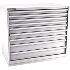 Champion Tool Storage - Modular Storage Cabinets; Type: Counter-Height Extra Width Drawer Cabinet ; Number of Drawers: 9.000 ; Height (Inch): 41-3/4 ; Width (Inch): 47 ; Depth (Inch): 28-1/2 ; Color: Light Gray - Exact Tool & Supply