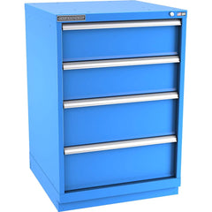 Champion Tool Storage - Modular Storage Cabinets; Type: Counter-Height Standard Width Drawer Cabinet ; Number of Drawers: 4.000 ; Height (Inch): 41-3/4 ; Width (Inch): 28-1/4 ; Depth (Inch): 28-1/2 ; Color: Bright Blue - Exact Tool & Supply