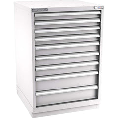 Champion Tool Storage - Modular Storage Cabinets; Type: Counter-Height Standard Width Drawer Cabinet ; Number of Drawers: 9.000 ; Height (Inch): 41-3/4 ; Width (Inch): 28-1/4 ; Depth (Inch): 28-1/2 ; Color: Light Gray - Exact Tool & Supply