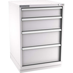 Champion Tool Storage - Modular Storage Cabinets; Type: Counter-Height Standard Width Drawer Cabinet ; Number of Drawers: 4.000 ; Height (Inch): 41-3/4 ; Width (Inch): 28-1/4 ; Depth (Inch): 28-1/2 ; Color: Light Gray - Exact Tool & Supply