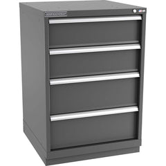 Champion Tool Storage - Modular Storage Cabinets; Type: Counter-Height Standard Width Drawer Cabinet ; Number of Drawers: 4.000 ; Height (Inch): 41-3/4 ; Width (Inch): 28-1/4 ; Depth (Inch): 28-1/2 ; Color: Dark Gray - Exact Tool & Supply