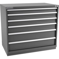 Champion Tool Storage - Modular Storage Cabinets; Type: Counter-Height Extra Width Drawer Cabinet ; Number of Drawers: 6.000 ; Height (Inch): 41-3/4 ; Width (Inch): 47 ; Depth (Inch): 28-1/2 ; Color: Dark Gray - Exact Tool & Supply