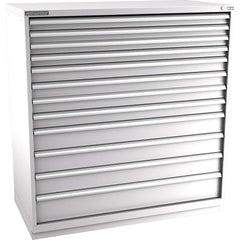 Champion Tool Storage - Modular Storage Cabinets; Type: Eye-Level Double Width Drawer Cabinet ; Number of Drawers: 12.000 ; Height (Inch): 59-1/2 ; Width (Inch): 56-1/2 ; Depth (Inch): 28-1/2 ; Color: Light Gray - Exact Tool & Supply