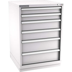 Champion Tool Storage - Modular Storage Cabinets; Type: Counter-Height Standard Width Drawer Cabinet ; Number of Drawers: 6.000 ; Height (Inch): 41-3/4 ; Width (Inch): 28-1/4 ; Depth (Inch): 28-1/2 ; Color: Light Gray - Exact Tool & Supply