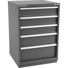 Champion Tool Storage - Modular Storage Cabinets; Type: Counter-Height Standard Width Drawer Cabinet ; Number of Drawers: 5.000 ; Height (Inch): 41-3/4 ; Width (Inch): 28-1/4 ; Depth (Inch): 28-1/2 ; Color: Dark Gray - Exact Tool & Supply