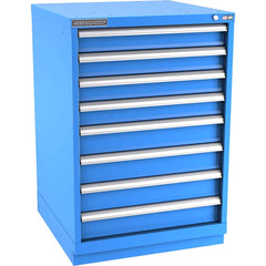 Champion Tool Storage - Modular Storage Cabinets; Type: Counter-Height Standard Width Drawer Cabinet ; Number of Drawers: 8.000 ; Height (Inch): 41-3/4 ; Width (Inch): 28-1/4 ; Depth (Inch): 28-1/2 ; Color: Bright Blue - Exact Tool & Supply