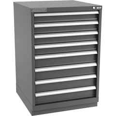 Champion Tool Storage - Modular Storage Cabinets; Type: Counter-Height Standard Width Drawer Cabinet ; Number of Drawers: 8.000 ; Height (Inch): 41-3/4 ; Width (Inch): 28-1/4 ; Depth (Inch): 28-1/2 ; Color: Dark Gray - Exact Tool & Supply