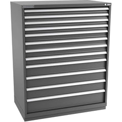 Champion Tool Storage - Modular Storage Cabinets; Type: Eye-Level Extra Width Drawer Cabinet ; Number of Drawers: 12.000 ; Height (Inch): 59-1/2 ; Width (Inch): 47 ; Depth (Inch): 28-1/2 ; Color: Dark Gray - Exact Tool & Supply
