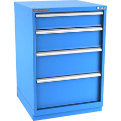 Champion Tool Storage - Modular Storage Cabinets; Type: Counter-Height Standard Width Drawer Cabinet ; Number of Drawers: 4.000 ; Height (Inch): 41-3/4 ; Width (Inch): 28-1/4 ; Depth (Inch): 28-1/2 ; Color: Bright Blue - Exact Tool & Supply