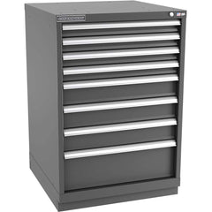Champion Tool Storage - Modular Storage Cabinets; Type: Counter-Height Standard Width Drawer Cabinet ; Number of Drawers: 8.000 ; Height (Inch): 41-3/4 ; Width (Inch): 28-1/4 ; Depth (Inch): 28-1/2 ; Color: Dark Gray - Exact Tool & Supply