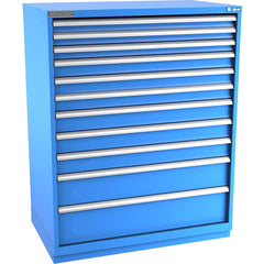 Champion Tool Storage - Modular Storage Cabinets; Type: Eye-Level Extra Width Drawer Cabinet ; Number of Drawers: 11.000 ; Height (Inch): 59-1/2 ; Width (Inch): 47 ; Depth (Inch): 28-1/2 ; Color: Bright Blue - Exact Tool & Supply