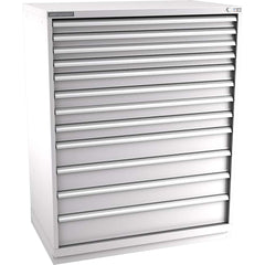 Champion Tool Storage - Modular Storage Cabinets; Type: Eye-Level Extra Width Drawer Cabinet ; Number of Drawers: 12.000 ; Height (Inch): 59-1/2 ; Width (Inch): 47 ; Depth (Inch): 28-1/2 ; Color: Light Gray - Exact Tool & Supply