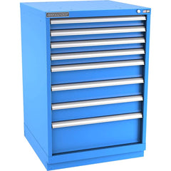 Champion Tool Storage - Modular Storage Cabinets; Type: Counter-Height Standard Width Drawer Cabinet ; Number of Drawers: 8.000 ; Height (Inch): 41-3/4 ; Width (Inch): 28-1/4 ; Depth (Inch): 28-1/2 ; Color: Bright Blue - Exact Tool & Supply