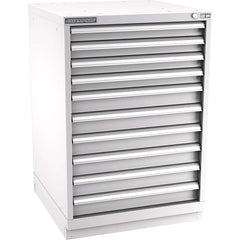 Champion Tool Storage - Modular Storage Cabinets; Type: Counter-Height Standard Width Drawer Cabinet ; Number of Drawers: 10.000 ; Height (Inch): 41-3/4 ; Width (Inch): 28-1/4 ; Depth (Inch): 28-1/2 ; Color: Light Gray - Exact Tool & Supply