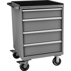 Champion Tool Storage - Mobile Work Centers; Type: Standard Depth Retainer Top Cabinet ; Load Capacity (Lb.): 440.000 ; Number of Drawers: 4 ; Width (Inch): 28-1/4 ; Depth (Inch): 28-1/2 ; Height (Inch): 43-1/4 - Exact Tool & Supply