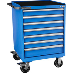 Champion Tool Storage - Mobile Work Centers; Type: Standard Depth Retainer Top Cabinet ; Load Capacity (Lb.): 440.000 ; Number of Drawers: 7 ; Width (Inch): 28-1/4 ; Depth (Inch): 28-1/2 ; Height (Inch): 43-1/4 - Exact Tool & Supply
