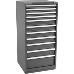 Champion Tool Storage - Modular Storage Cabinets; Type: Eye-Level Standard Width Drawer Cabinet ; Number of Drawers: 11.000 ; Height (Inch): 59-1/2 ; Width (Inch): 28-1/4 ; Depth (Inch): 28-1/2 ; Color: Dark Gray - Exact Tool & Supply