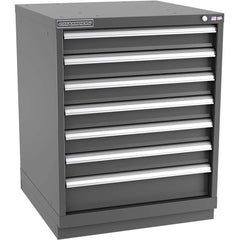 Champion Tool Storage - Modular Storage Cabinets; Type: Bench-Height Standard Width Drawer Cabinet ; Number of Drawers: 7.000 ; Height (Inch): 35-7/8 ; Width (Inch): 28-1/4 ; Depth (Inch): 28-1/2 ; Color: Dark Gray - Exact Tool & Supply