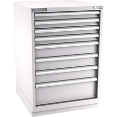 Champion Tool Storage - Modular Storage Cabinets; Type: Counter-Height Standard Width Drawer Cabinet ; Number of Drawers: 8.000 ; Height (Inch): 41-3/4 ; Width (Inch): 28-1/4 ; Depth (Inch): 28-1/2 ; Color: Light Gray - Exact Tool & Supply