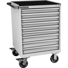 Champion Tool Storage - Mobile Work Centers; Type: Standard Depth Retainer Top Cabinet ; Load Capacity (Lb.): 440.000 ; Number of Drawers: 9 ; Width (Inch): 28-1/4 ; Depth (Inch): 28-1/2 ; Height (Inch): 43-1/4 - Exact Tool & Supply