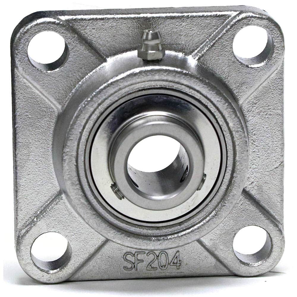 Shuster - SUCSF204-12, 3/4" ID, 3-3/8" OAL x 86" OAH, 4-Bolt Flange Bearing - Exact Tool & Supply