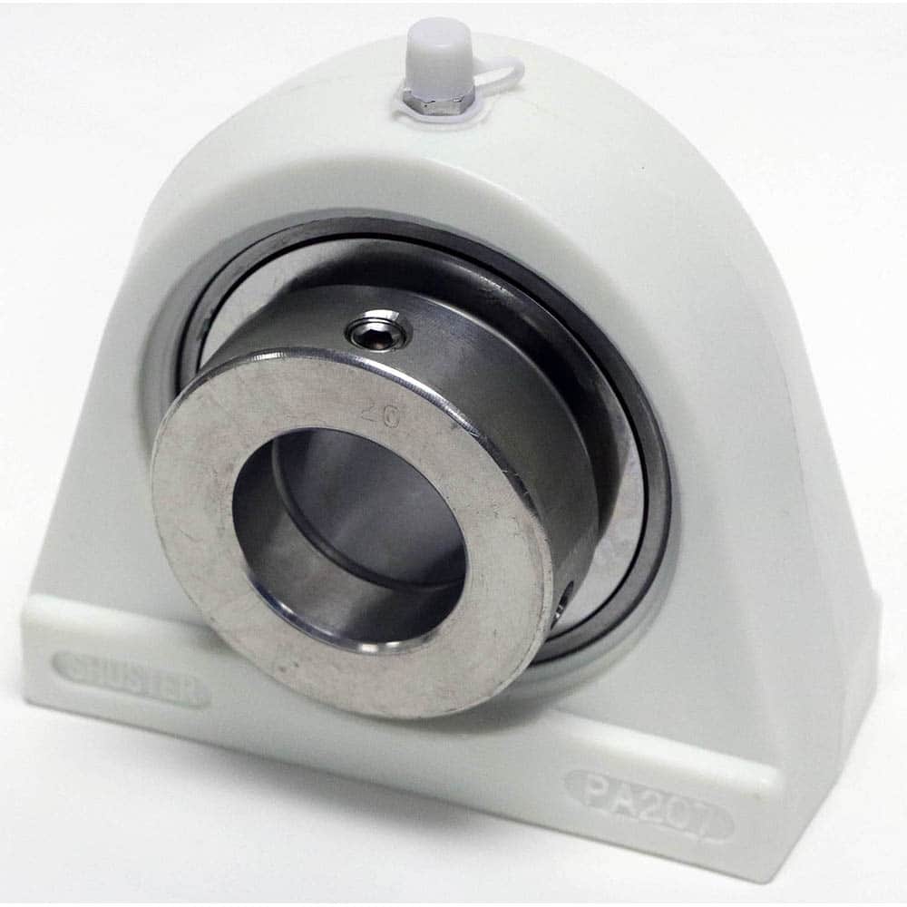 Shuster - SNATPA205-16, 1" ID, 76.5mm OAL x 74mm OAH41.2mm Wide, Tap Base Pillow Block - Exact Tool & Supply