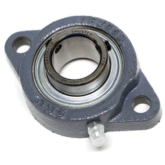 Shuster - SBLF206-20, 1-1/4" ID, 3" OAL x 113mm OAH, 2-Bolt Flange Bearing - Exact Tool & Supply