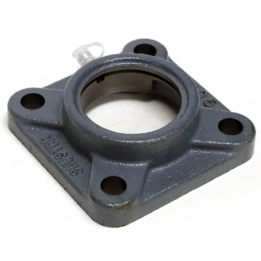 Shuster - F205G, 52mm ID, 3-3/4" OAL x 3-3/4" OAH, 4-Bolt Flange Housing - Exact Tool & Supply