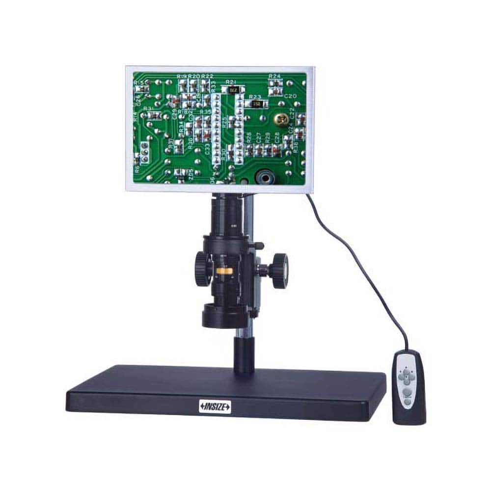 Insize USA LLC - Microscopes; Microscope Type: Digital ; Minimum Magnification: 15x ; Maximum Magnification: 100x ; Light Source: LED ; Overall Length (Inch): 22 ; Overall Length (Decimal Inch): 22 - Exact Tool & Supply