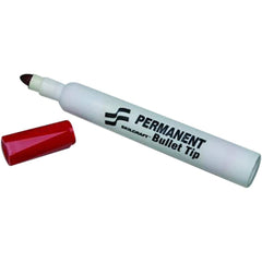 Ability One - Markers & Paintsticks; Type: Permanent Marker ; Color: Red ; Ink Type: Water Base ; Tip Type: Bullet - Exact Tool & Supply
