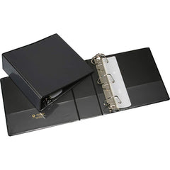 Ability One - Ring Binders; Binder Type: View ; Capacity: 3" ; Color: Black ; Material: Vinyl ; Size: 8-1/2 x 11 - Exact Tool & Supply