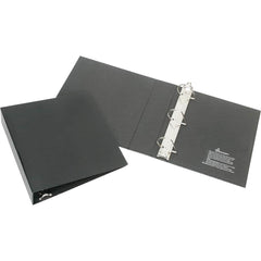 Ability One - Ring Binders; Binder Type: Non-View ; Capacity: 2" ; Color: Black ; Material: Vinyl ; Size: 8-1/2 x 11 - Exact Tool & Supply