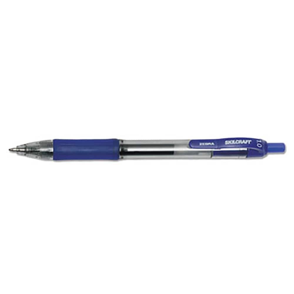 Ability One - Pens & Pencils; Type: Retractable Pen ; Color: Blue ; Tip Type: Bold - Exact Tool & Supply