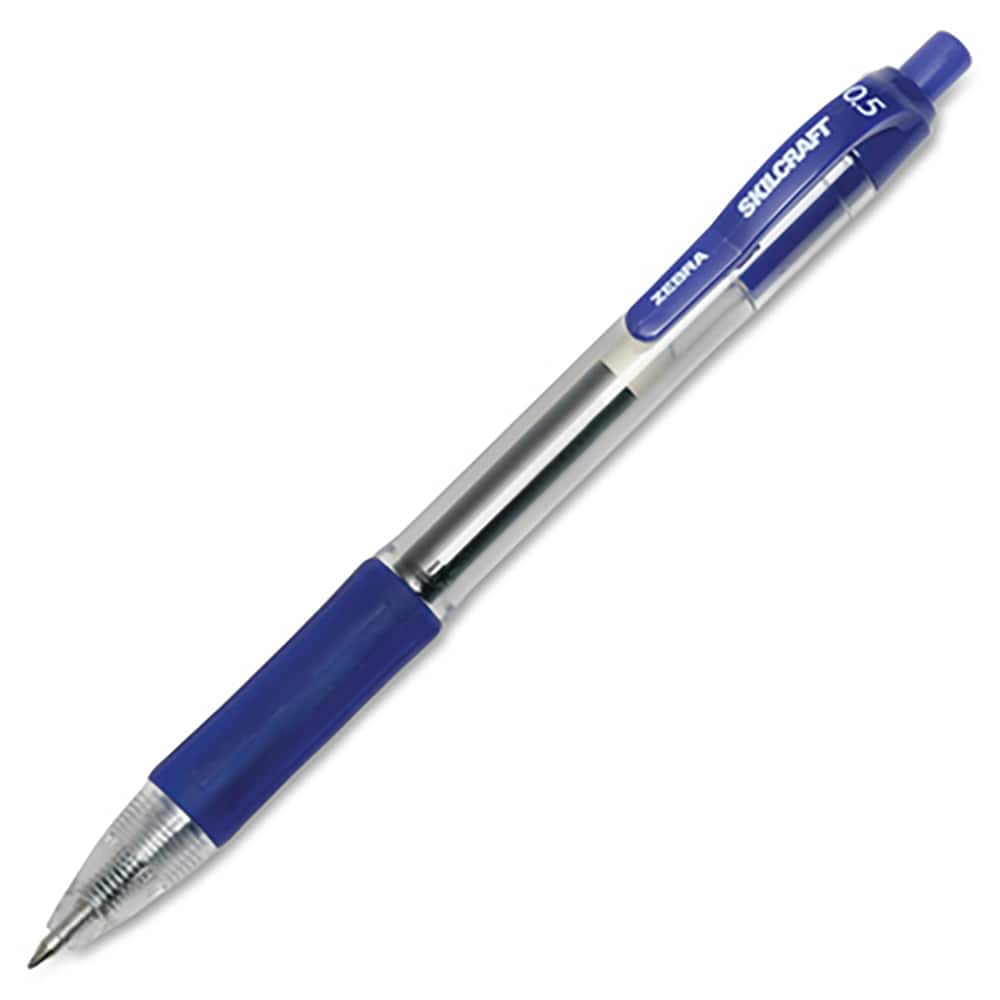 Ability One - Pens & Pencils; Type: Retractable Pen ; Color: Blue ; Tip Type: Fine - Exact Tool & Supply