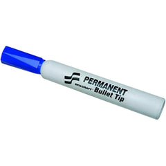 Ability One - Markers & Paintsticks; Type: Permanent Marker ; Color: Blue ; Ink Type: Water Base ; Tip Type: Bullet - Exact Tool & Supply