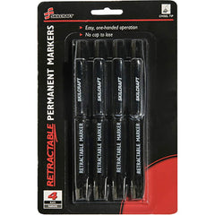 Ability One - Markers & Paintsticks; Type: Permanent Marker ; Color: Black ; Ink Type: Water Base ; Tip Type: Chisel - Exact Tool & Supply