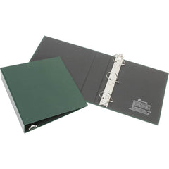 Ability One - Ring Binders; Binder Type: 3 Hole Binder ; Capacity: 1" ; Color: Green ; Material: Vinyl ; Size: 8-1/2 x 11 - Exact Tool & Supply