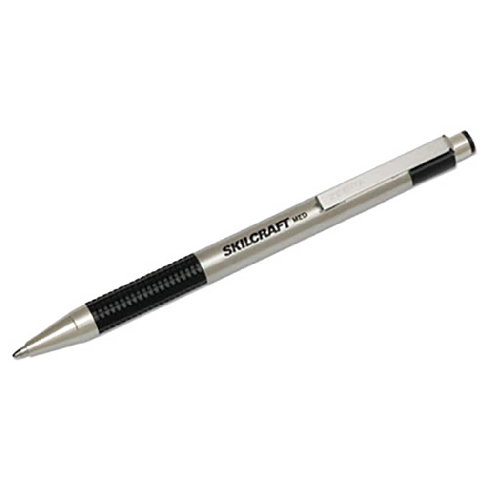 Ability One - Pens & Pencils; Type: Retractable Pen ; Color: Black ; Tip Type: Medium - Exact Tool & Supply