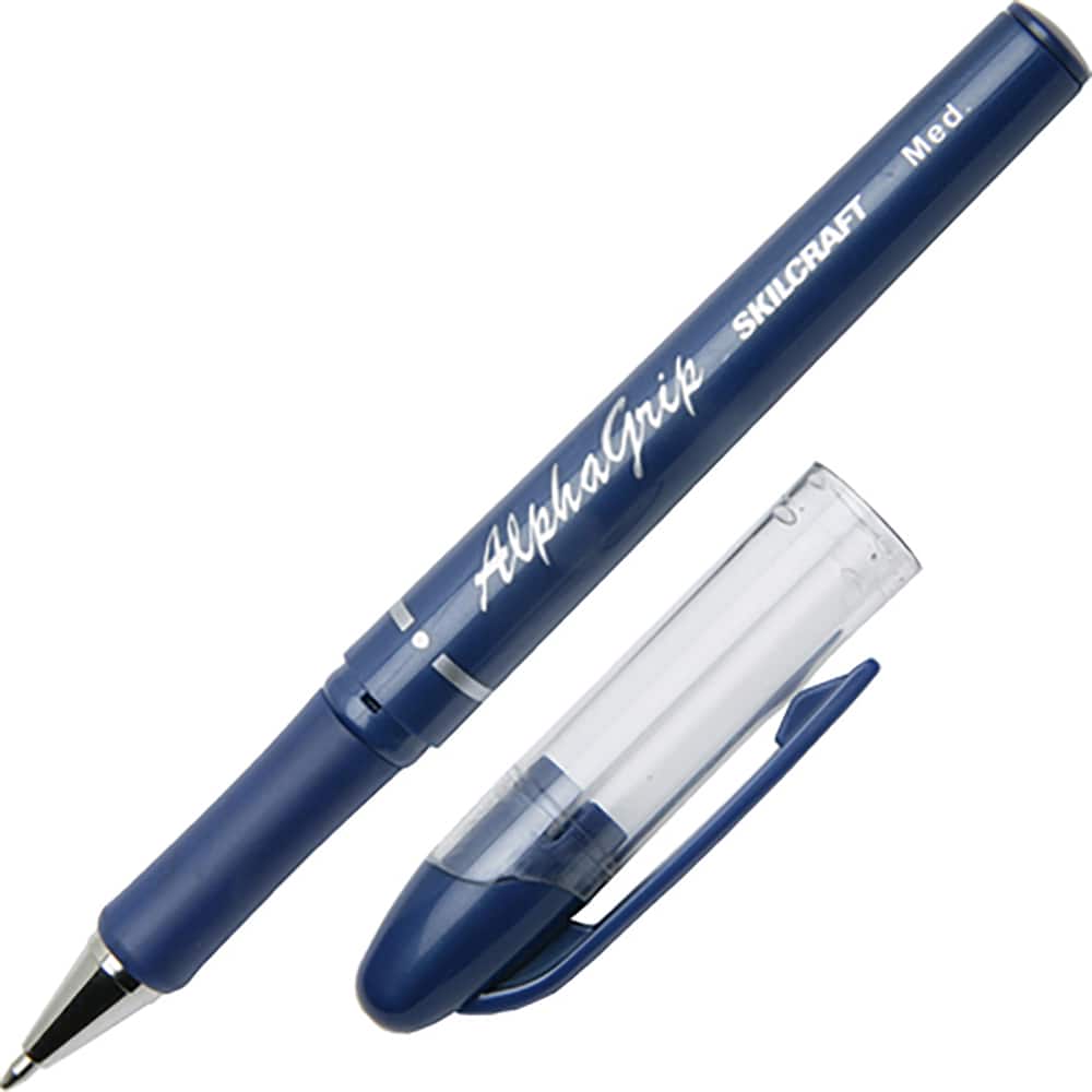 Ability One - Pens & Pencils; Type: Ball Point Ben ; Color: Blue ; Tip Type: 1.0MM - Exact Tool & Supply