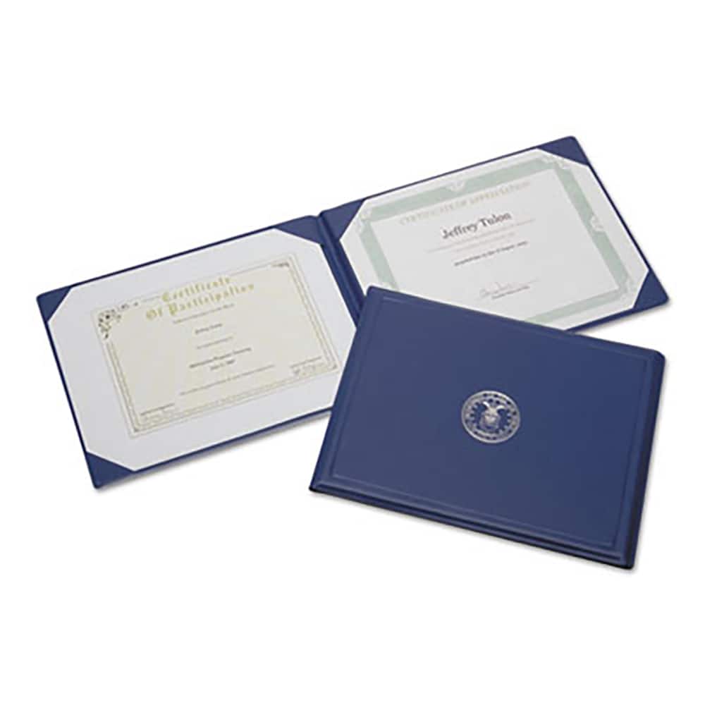 Ability One - Document Protectors; Type: Certificate/Document Holder ; Width (Inch): 8-1/2 ; Height (Inch): 11 ; Color: Silver - Exact Tool & Supply
