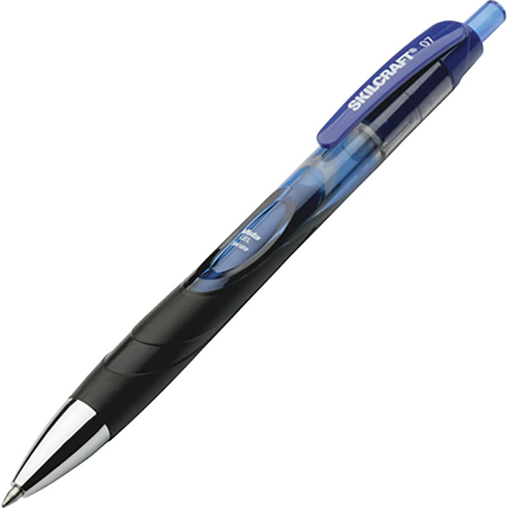 Ability One - Pens & Pencils; Type: Gel Pen ; Color: Blue ; Tip Type: 0.7MM - Exact Tool & Supply