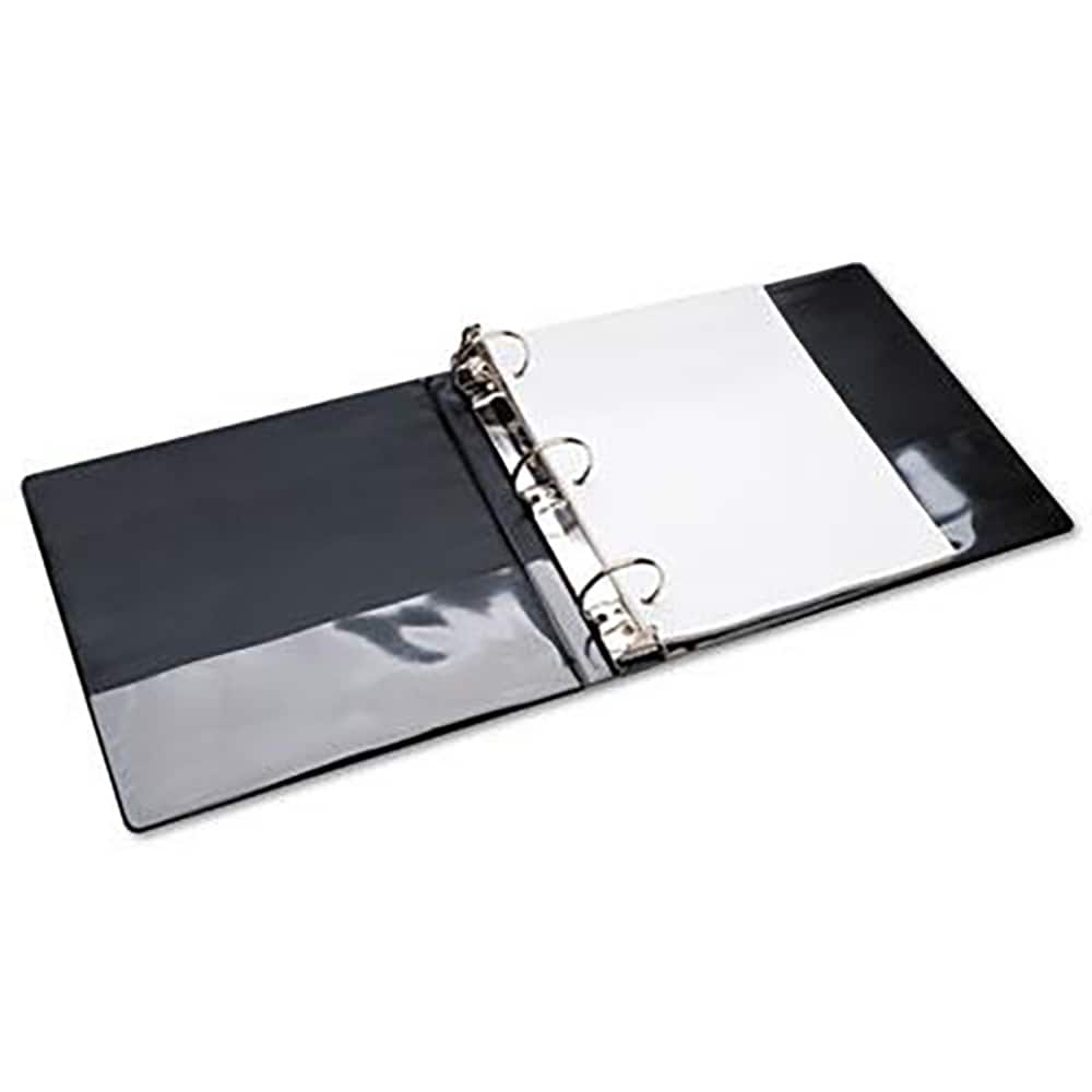 Ability One - Ring Binders; Binder Type: View ; Capacity: 2" ; Color: Black ; Material: Vinyl ; Size: 8-1/2 x 11 - Exact Tool & Supply