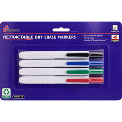 Ability One - Dry Erase Markers & Accessories; Display/Marking Boards Accessory Type: Dry Erase Markers ; For Use With: Dry Erase Boards ; Detailed Product Description: Retractable Chisel Tip Dry Erase Marker ; Color: Black; Blue; Green; Red - Exact Tool & Supply