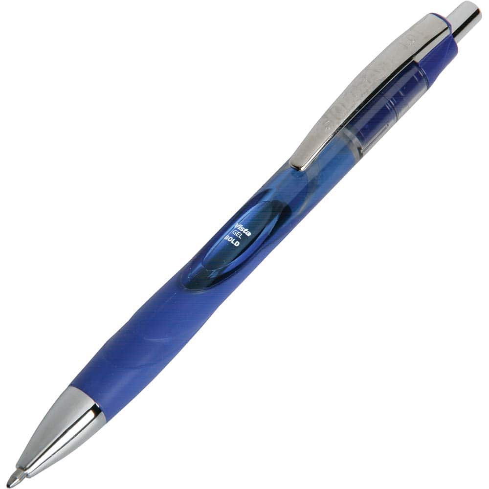 Ability One - Pens & Pencils; Type: Gel Pen ; Color: Blue ; Tip Type: 1.0MM - Exact Tool & Supply